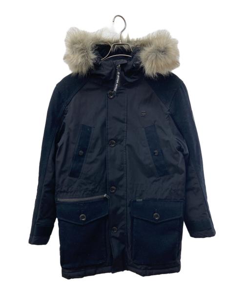 G-STAR RAW（ジースターロゥ）G-STAR RAW (ジースターロゥ) 切替フーデッドパデットコート ブラック サイズ:XSの古着・服飾アイテム