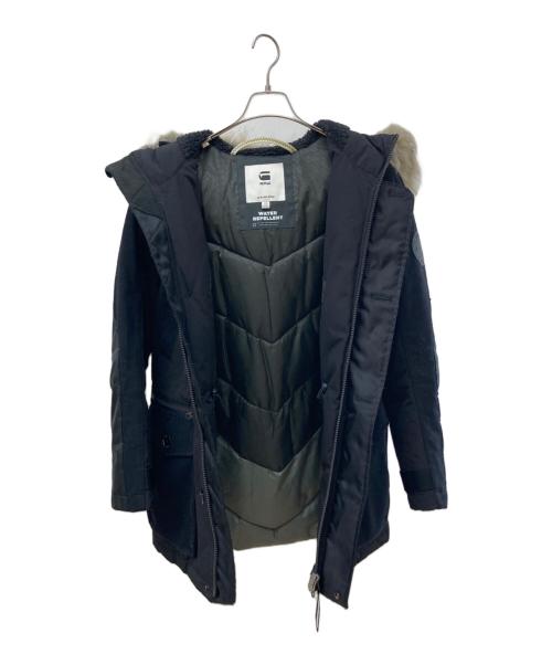G-STAR RAW（ジースターロゥ）G-STAR RAW (ジースターロゥ) 切替フーデッドパデットコート ブラック サイズ:XSの古着・服飾アイテム