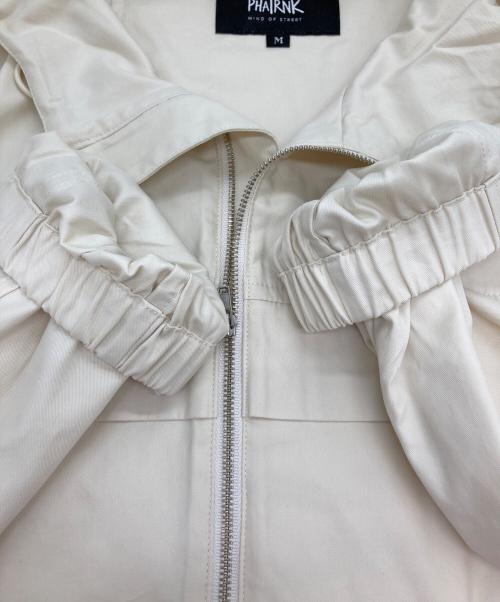PHATRNK（ファットランク）phatrnk (ファットランク) フーデッドジャケット アイボリー サイズ:Mの古着・服飾アイテム