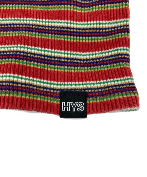 Hysteric Glamour（ヒステリックグラマー）Hysteric Glamour (ヒステリックグラマー) スナップマルチボーダーカットソー レッド サイズ:FREEの古着・服飾アイテム