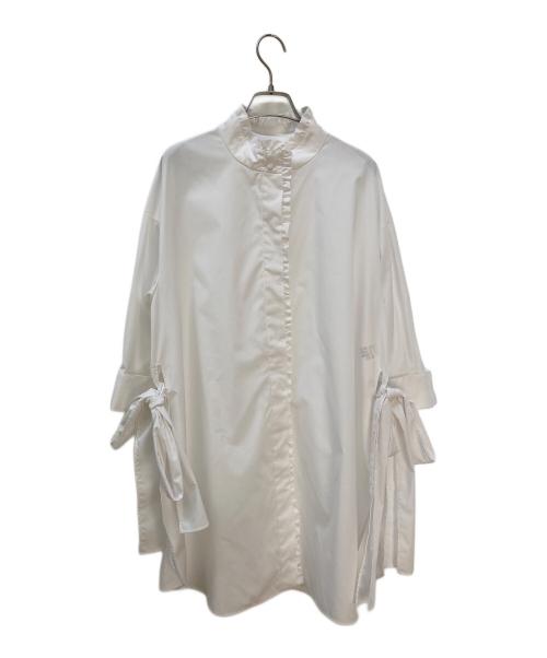 charmante femme（シャルマントファム）charmante femme (シャルマントファム) フリルワンピース ホワイト サイズ:Fの古着・服飾アイテム