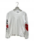 PLAY COMME des GARCONSプレイコムデギャルソン）の古着「ロングスリーブカットソー」｜ホワイト