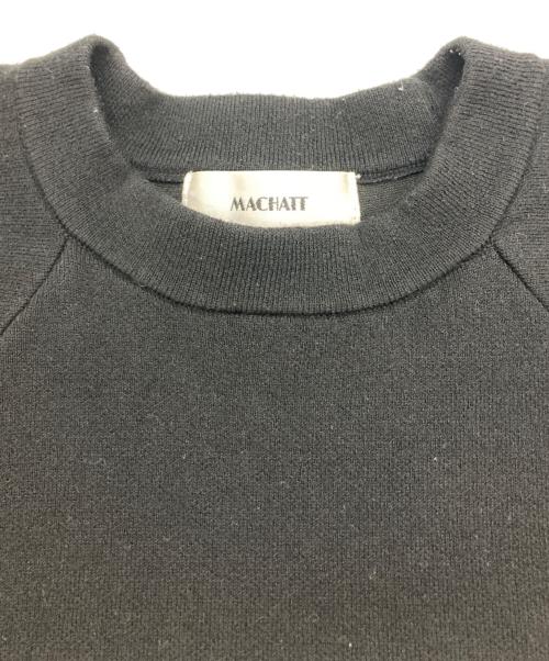 machatt（マチャット）machatt (マチャット) ラグランニット ブラック サイズ:FREEの古着・服飾アイテム