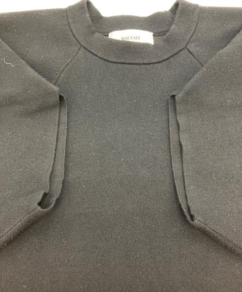 machatt（マチャット）machatt (マチャット) ラグランニット ブラック サイズ:FREEの古着・服飾アイテム