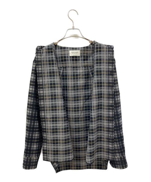 beautiful people（ビューティフルピープル）beautiful people (ビューティフルピープル) チェックシャツ ブラウン サイズ:38の古着・服飾アイテム