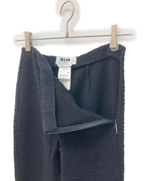MSGM（エムエスジーエム）MSGM (エムエスジーエム) フレアパンツ ブラック サイズ:Lの古着・服飾アイテム