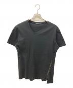 MARITHE+FRANCOIS GIRBAUDマリテフランソワジルボー）の古着「アシメネックTシャツ」｜ブラック