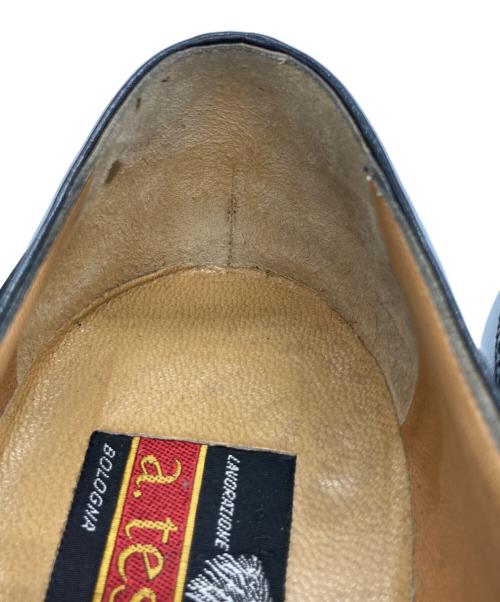 a.testoni（アテストーニ）a.testoni (アテストーニ) ウィングチップシューズ ブラック サイズ:5 1/2の古着・服飾アイテム