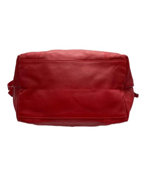 LONGCHAMP（ロンシャン）LONGCHAMP (ロンシャン) ル・プリアージュ・キュイール/2wayレザーバッグ レッド サイズ:-の古着・服飾アイテム