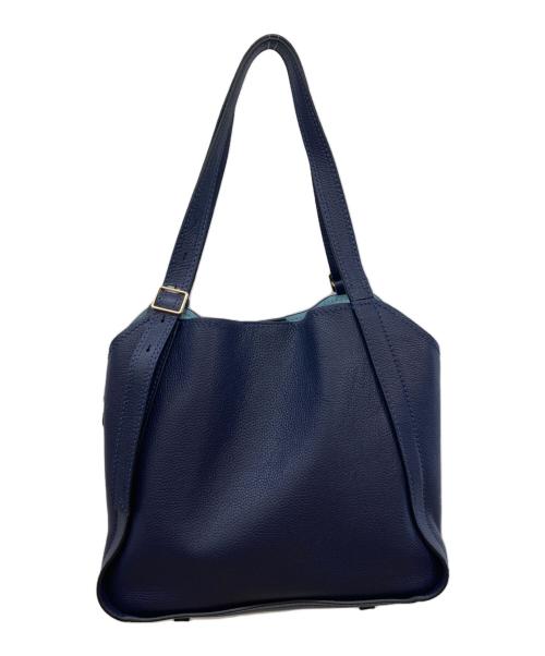 THE MARC JACOBS（ザマークジェイコブス）THE MARC JACOBS (ザマークジェイコブス) The Director/レザートートバッグ ブラック×ブルー サイズ:-の古着・服飾アイテム