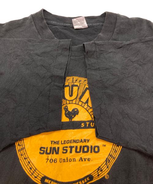 FRUIT OF THE LOOM（フルーツオブザルーム）FRUIT OF THE LOOM (フルーツオブザルーム) SUN RECORD STUDIO Tシャツ ブラック サイズ:XLの古着・服飾アイテム