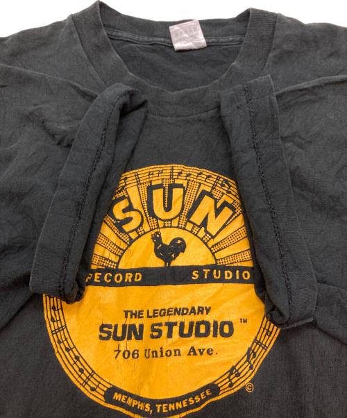 FRUIT OF THE LOOM（フルーツオブザルーム）FRUIT OF THE LOOM (フルーツオブザルーム) SUN RECORD STUDIO Tシャツ ブラック サイズ:XLの古着・服飾アイテム