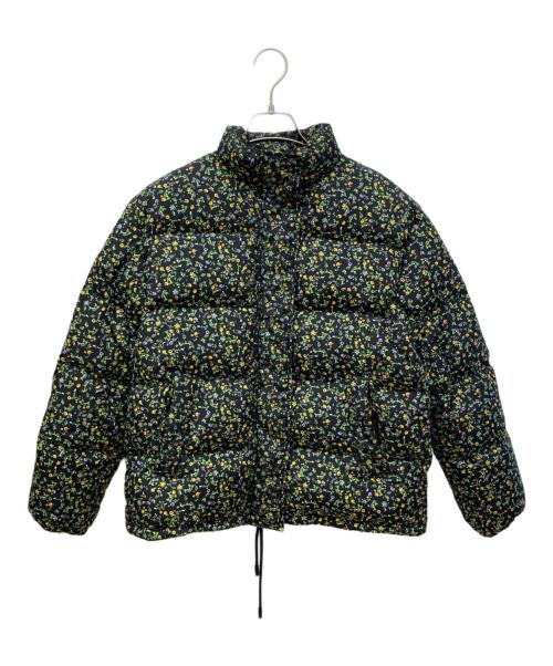 GUCCI（グッチ）GUCCI (グッチ) LIBERTY (リバティ) ダウンジャケット ブラック×グリーン サイズ:42の古着・服飾アイテム