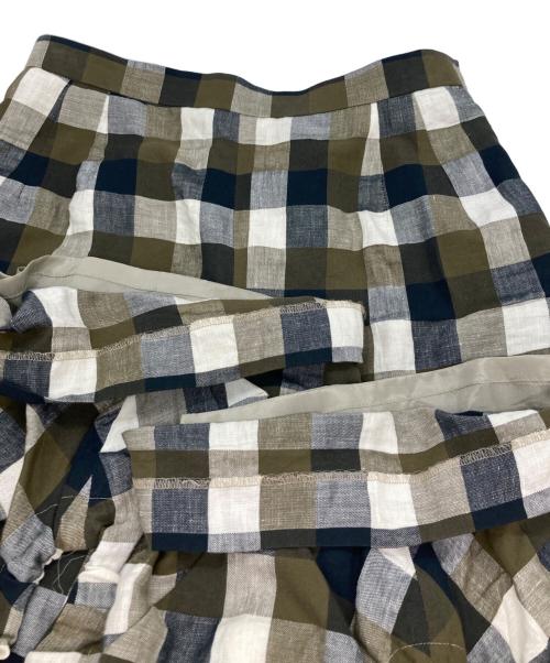 慈雨（ジウ）慈雨 (ジウ) バックリボンパンツ カーキ サイズ:40の古着・服飾アイテム