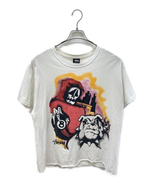 stussy（ステューシー）stussy (ステューシー) Tシャツ ホワイト サイズ:Lの古着・服飾アイテム