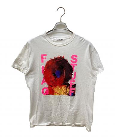 中古・古着通販】flagstuff (フラグスタフ) プリントTシャツ ホワイト