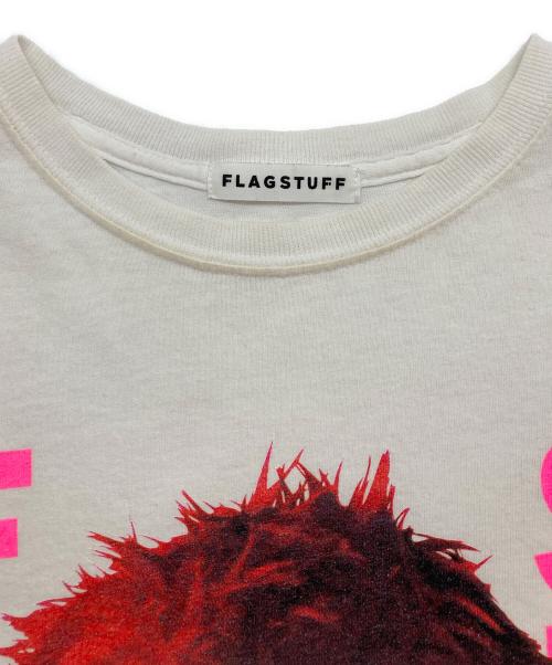 flagstuff（フラグスタフ）flagstuff (フラグスタフ) プリントTシャツ ホワイト サイズ:FREEの古着・服飾アイテム