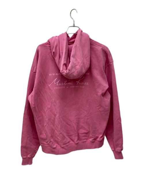 MARTINE ROSE（マーティン・ローズ）MARTINE ROSE (マーティン・ローズ) ロゴパーカー ピンク サイズ:Sの古着・服飾アイテム