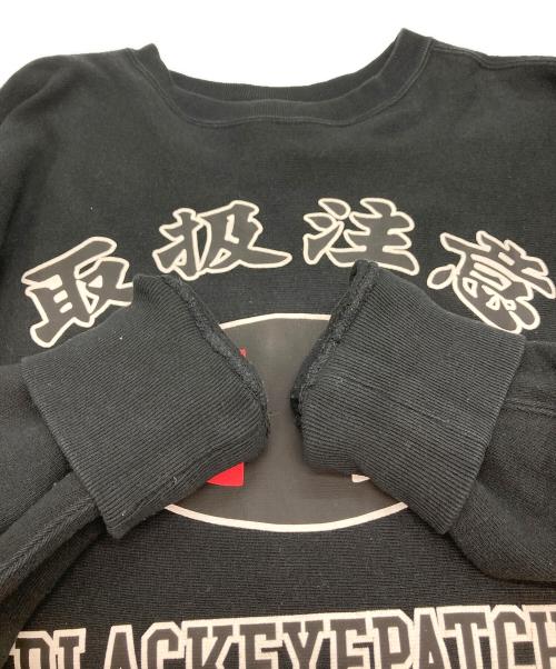 Champion REVERSE WEAVE（チャンピオン リバース ウィーブ）Champion REVERSE WEAVE (チャンピオン リバース ウィーブ) THE BLACK EYE PATCH (ブラックアイパッチ) スウェット ブラック サイズ:XLの古着・服飾アイテム