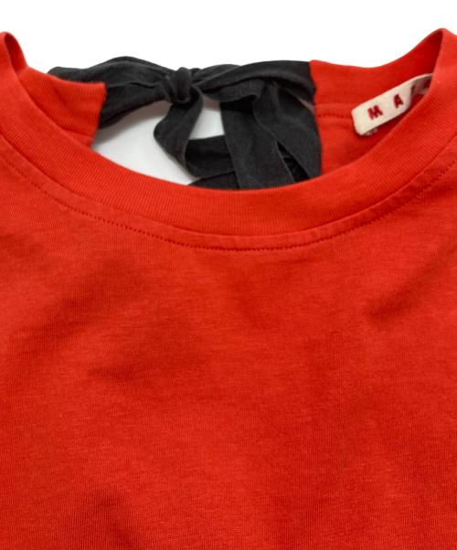 MARNI（マルニ）MARNI (マルニ) バックリボン Tシャツ レッド サイズ:38の古着・服飾アイテム