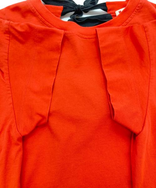 MARNI（マルニ）MARNI (マルニ) バックリボン Tシャツ レッド サイズ:38の古着・服飾アイテム