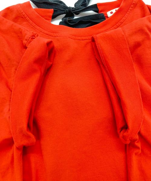 MARNI（マルニ）MARNI (マルニ) バックリボン Tシャツ レッド サイズ:38の古着・服飾アイテム