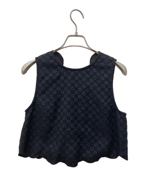 Gypsohila（ジプソフィア）Gypsohila (ジプソフィア) スカラップベスト ブラック サイズ:Freeの古着・服飾アイテム