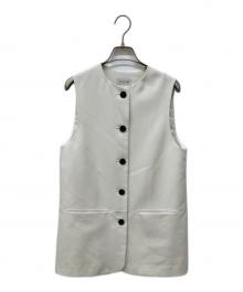 Gypsohila（ジプソフィア）の古着「ラウンドカラーベスト」｜ホワイト