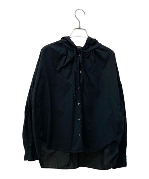mizuiro-ind（ミズイロインド）mizuiro-ind (ミズイロインド) フーデッドシャツ ブラック サイズ:不明の古着・服飾アイテム