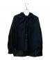 mizuiro-ind（ミズイロインド）の古着「フーデッドシャツ」｜ブラック