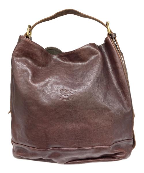 IL BISONTE（イル ビゾンテ）IL BISONTE (イル ビゾンテ) レザーワンショルダーバッグ ブラウンの古着・服飾アイテム