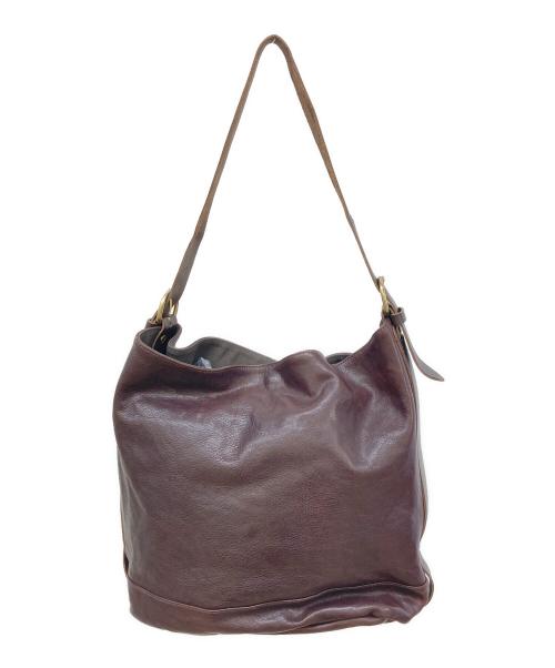 IL BISONTE（イル ビゾンテ）IL BISONTE (イル ビゾンテ) レザーワンショルダーバッグ ブラウンの古着・服飾アイテム