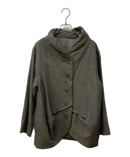 慈雨（ジウ）慈雨 (ジウ) 2Bジャケット グレー サイズ:40の古着・服飾アイテム