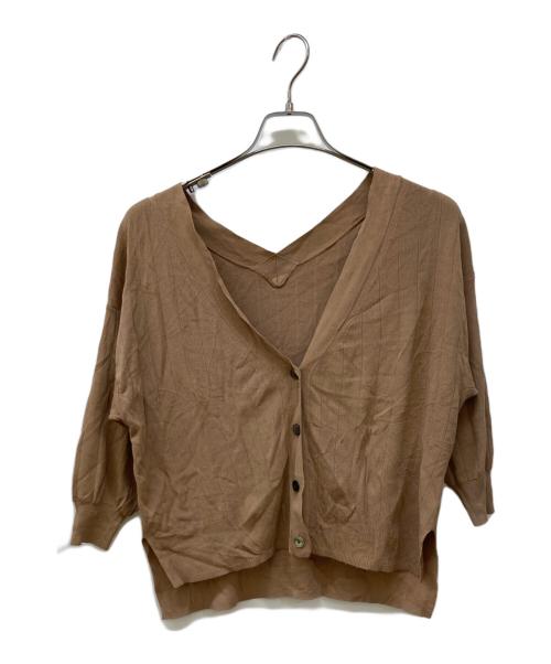 GRACE CONTINENTAL（（グレースコンチネンタル）GRACE CONTINENTAL (（グレースコンチネンタル) カーディガン ブラウン サイズ:Sの古着・服飾アイテム