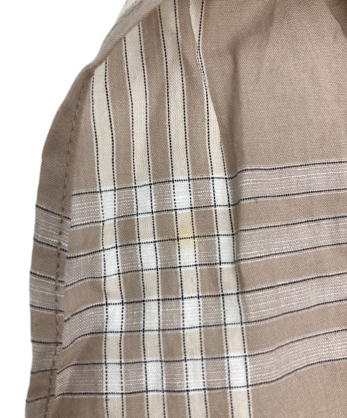 theory（セオリー）theory (セオリー) リネンブレンドチェックワンピース ブラウン サイズ:XSの古着・服飾アイテム