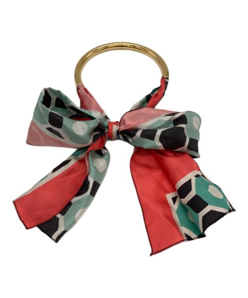 MARNI（マルニ）MARNI (マルニ) スカーフドッキングネックレス ゴールド×ピンクの古着・服飾アイテム