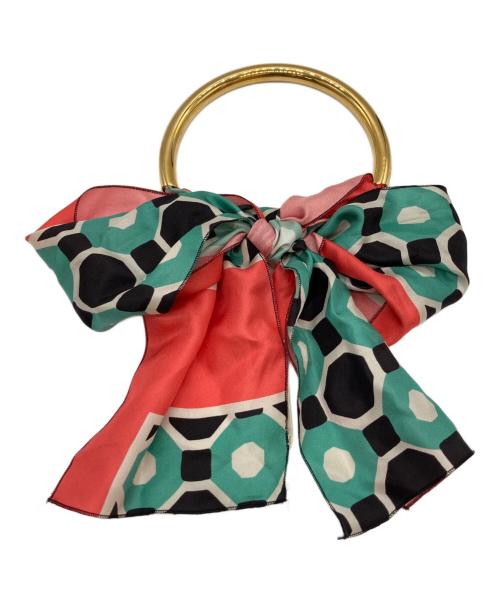 MARNI（マルニ）MARNI (マルニ) スカーフドッキングネックレス ゴールド×ピンクの古着・服飾アイテム