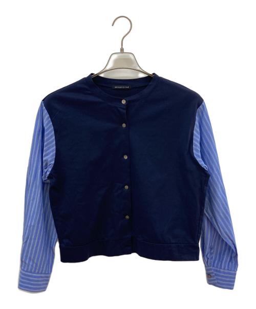 mizuiro-ind（ミズイロインド）mizuiro-ind (ミズイロインド) ドッキングシャツ ネイビー サイズ:FREEの古着・服飾アイテム