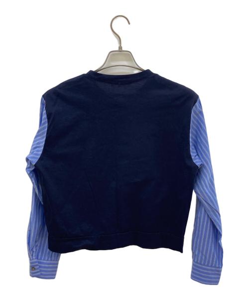 mizuiro-ind（ミズイロインド）mizuiro-ind (ミズイロインド) ドッキングシャツ ネイビー サイズ:FREEの古着・服飾アイテム