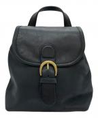 COACHコーチ）の古着「レザーミニバックパック」｜ネイビー