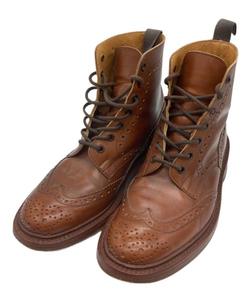 Tricker's（トリッカーズ）Tricker's (トリッカーズ) MALTON/ウィングチップブーツ ブラウン サイズ:6Wの古着・服飾アイテム