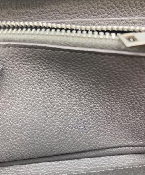 Saint Laurent Paris（サンローランパリ）Saint Laurent Paris (サンローランパリ) ラウンドジップウォレット グレー サイズ:-の古着・服飾アイテム