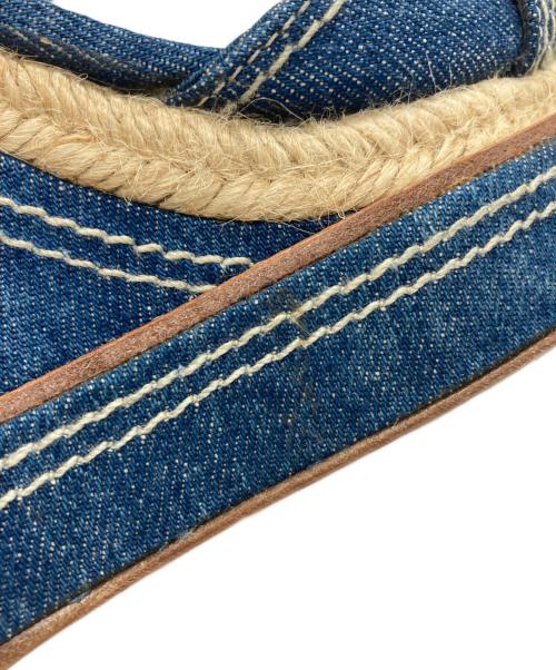 MIU MIU（ミュウミュウ）MIU MIU (ミュウミュウ) デニム地サンダル インディゴ サイズ:38の古着・服飾アイテム