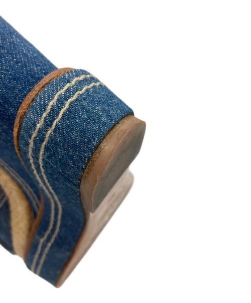 MIU MIU（ミュウミュウ）MIU MIU (ミュウミュウ) デニム地サンダル インディゴ サイズ:38の古着・服飾アイテム