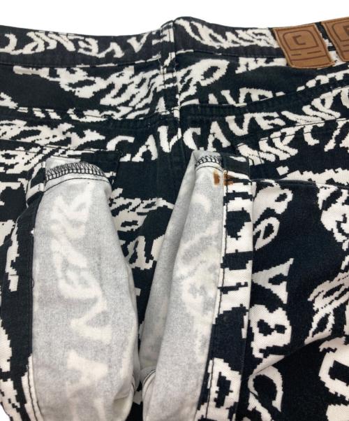 C.E（シーイー）C.E (シーイー キャブエンプト) 総柄パンツ ブラック サイズ:Mの古着・服飾アイテム