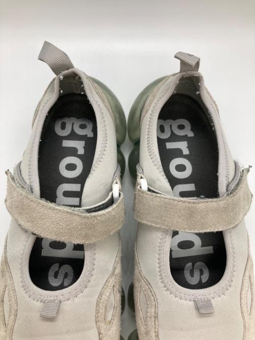 grounds（グラウンズ）grounds (グラウンズ) メリージェーンスニーカー ライトグレー サイズ:26の古着・服飾アイテム