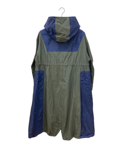 UN3D.（アンスリード）UN3D. (アンスリード) ライトマウンテンコート ブルー×グリーン サイズ:Sの古着・服飾アイテム