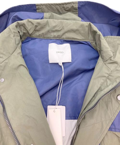 UN3D.（アンスリード）UN3D. (アンスリード) ライトマウンテンコート ブルー×グリーン サイズ:Sの古着・服飾アイテム