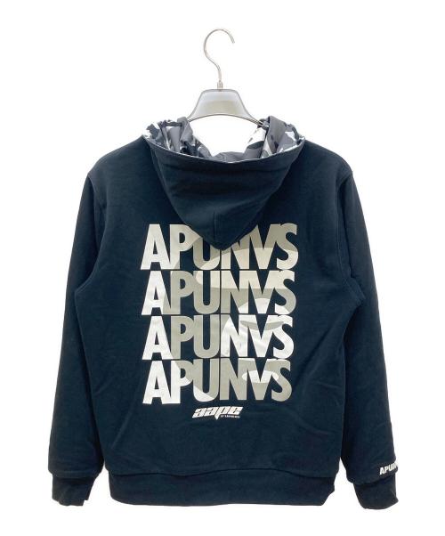 A BATHING APE（ア ベイシング エイプ）A BATHING APE (ア ベイシング エイプ) リバーシブルジップパーカー ブラック サイズ:Lの古着・服飾アイテム