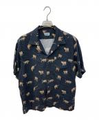 Schottショット）の古着「レオパードハワイアンシャツ」｜ブラック